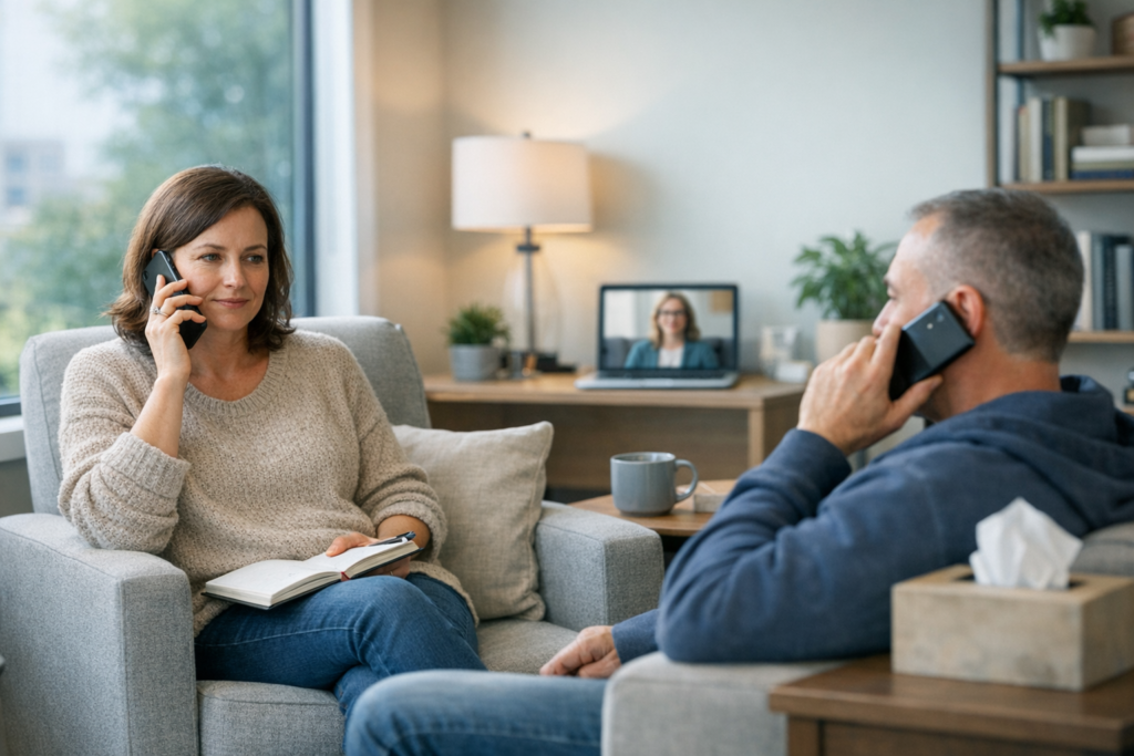 Concept of supporting recovery in between therapy sessions
